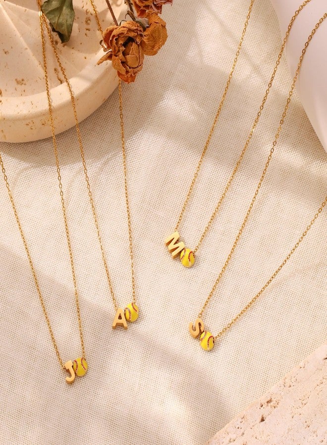 Kenailw Softball Gifts Necklace for Women Jewelry 8 12 Birthday Gift Accessories Sports Lovers Stuff (Softball A) - Image 3